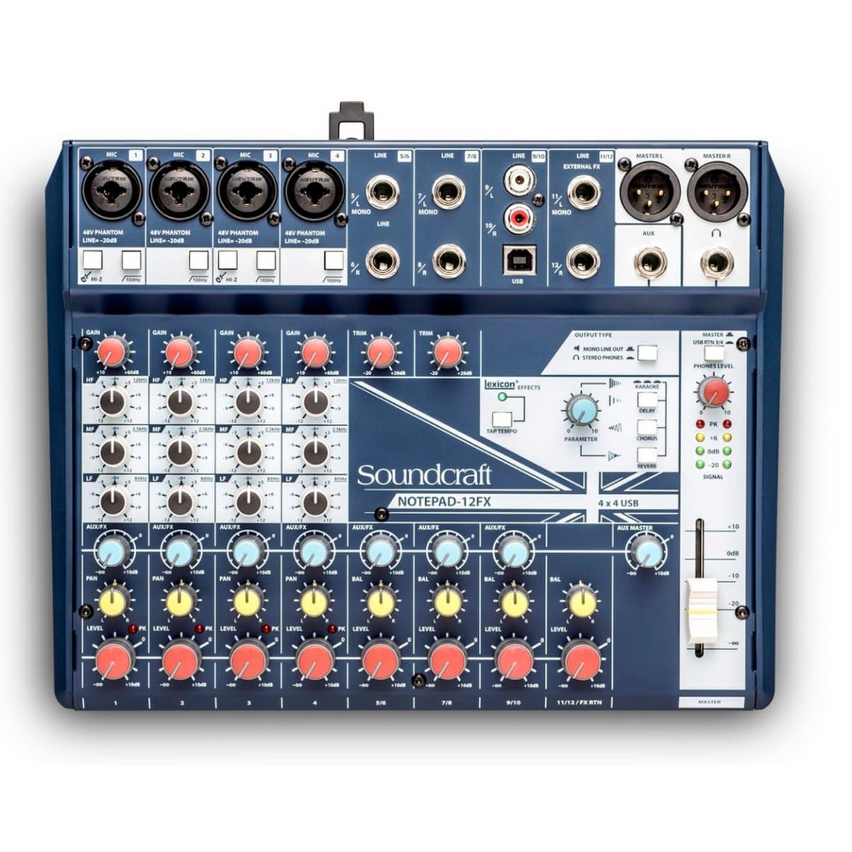 SOUNDCRAFT NOTEPAD-12FX 12 KANAL ( 4 MONO + 4 ST) DECK MİKSER