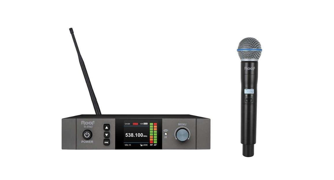 ROOF R-3150E UHF 99 KANAL TEKLİ TELSİZ MİKROFON SETİ
