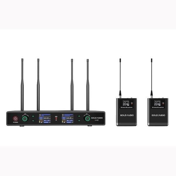 GOLD AUDIO U-629YY UHF - Yaka+Yaka 100 KANAL TELSİZ Mikrofon