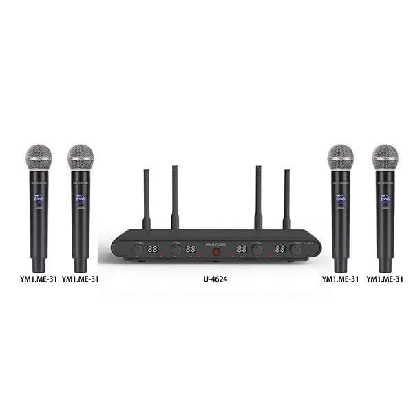 GOLD AUDIO U-4624 4 LÜ EL TELSİZ MİKROFON