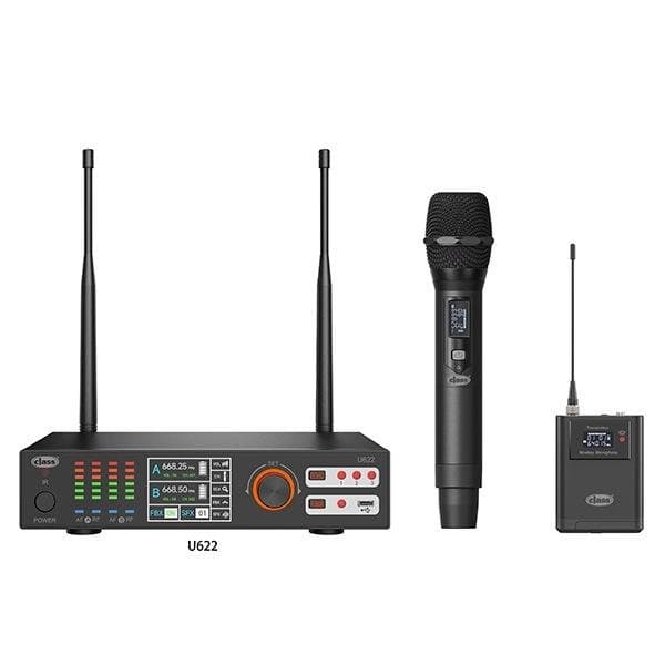 GOLD AUDIO U-622EY 200 KANAL EL + YAKA TELSİZ MİKROFON