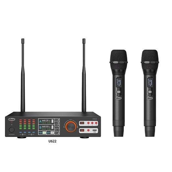 GOLD AUDIO U-622 EE ÇİFT EL 200 KANAL TELSİZ MİKROFON