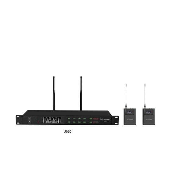 GOLD AUDIO U620YY UHF 200 KANAL ÇİFT YAKA TELSİZ MİKROFON
