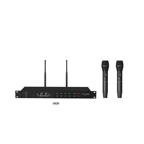 GOLD AUDIO U620EE 200 KANAL ÇİFT EL TELSİZ MİKROFON