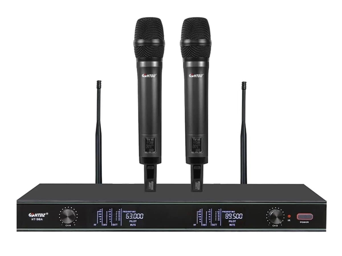 HTDZ HT99EE 2X100 KANAL ÇİFT EL TELSİZ MİKROFON