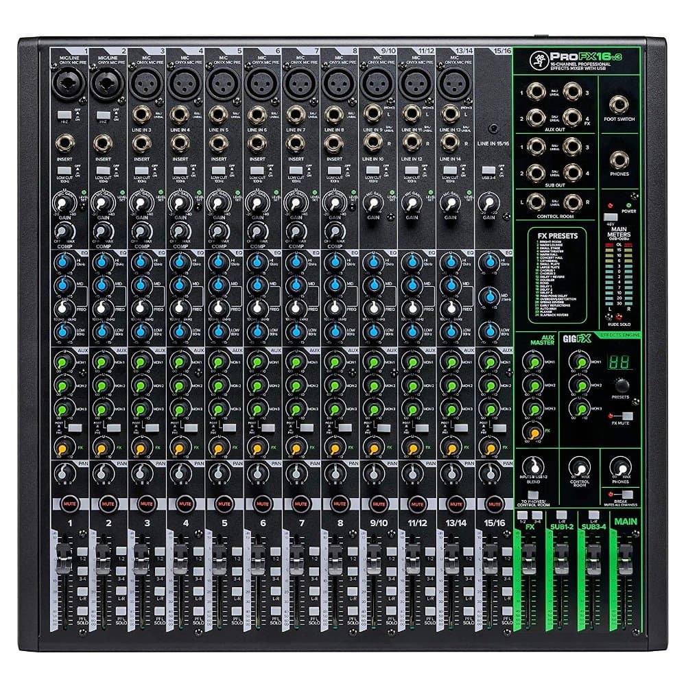 MACKIE PROFX16V3 16 GİRİŞ ( 11 MONO + 4 ST) DECK MİKSER