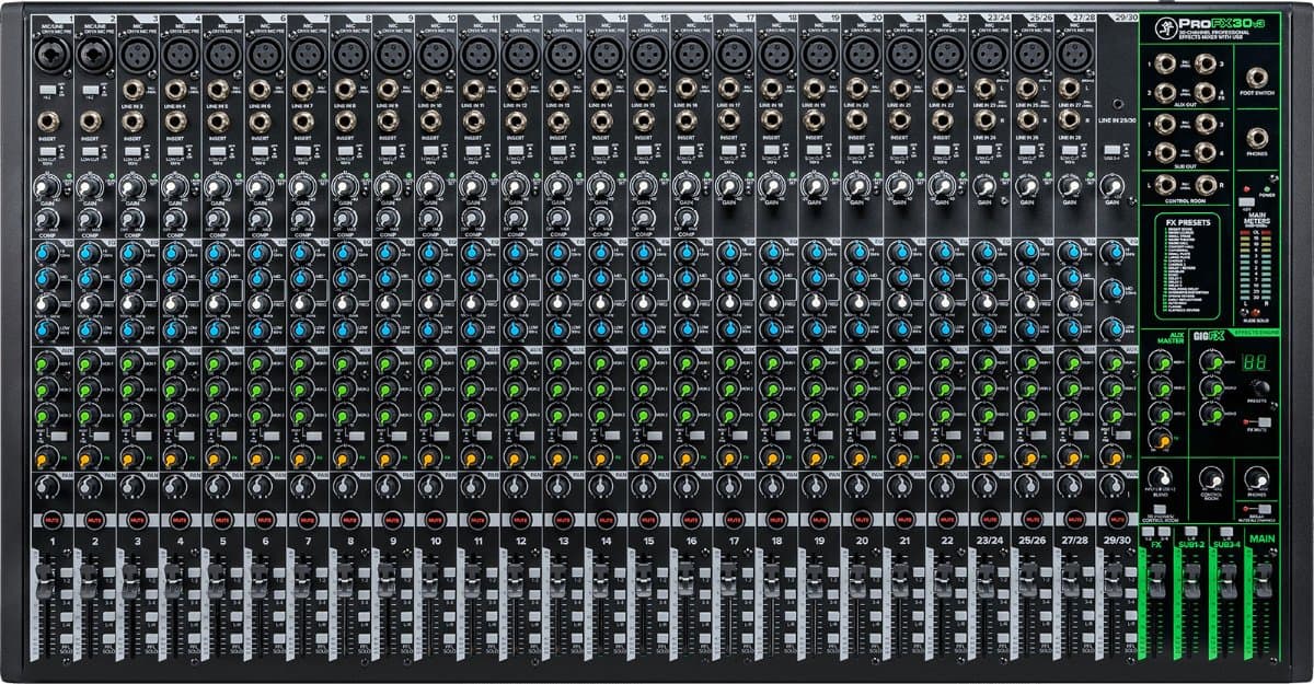 MACKIE PROFX30V3 30 GİRİŞ (25 MONO+ 4 ST+ 4 GR) DECK MİKSER