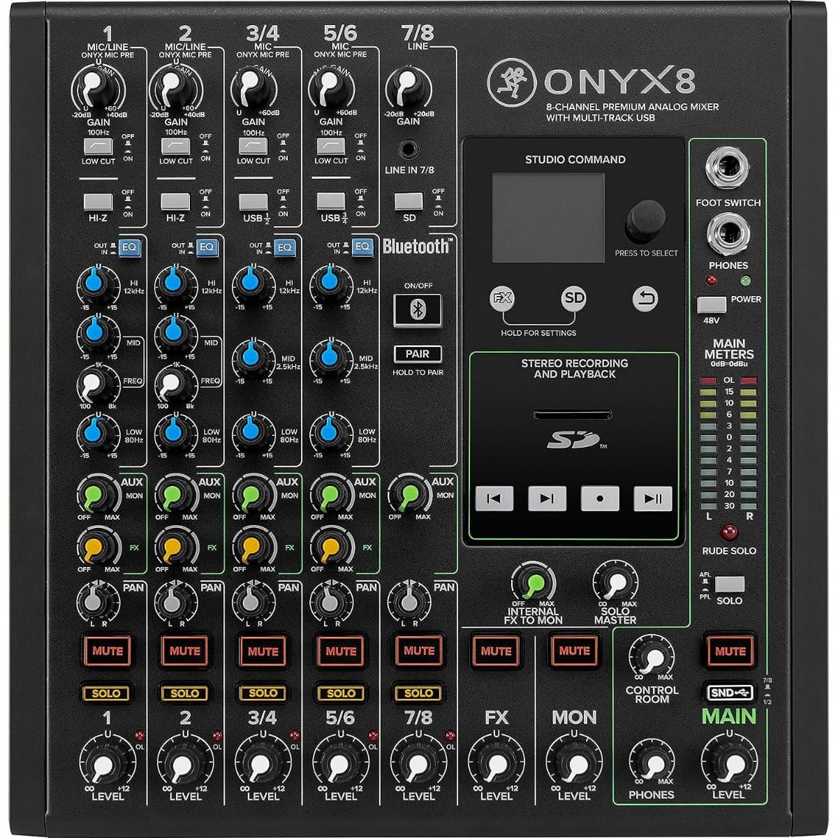 MACKIE ONYX8 8 KANAL (2 MONO +3 ST) DECK MİKSER