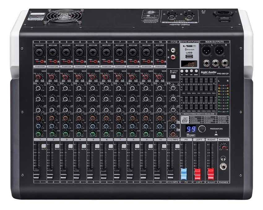 GOLD AUDIO PRO-M812P 12 KANAL 2X450W POWER MİKSER