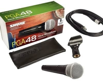 SHURE PGA48-XLR-E PROFESYONEL VOKAL MİKROFONU