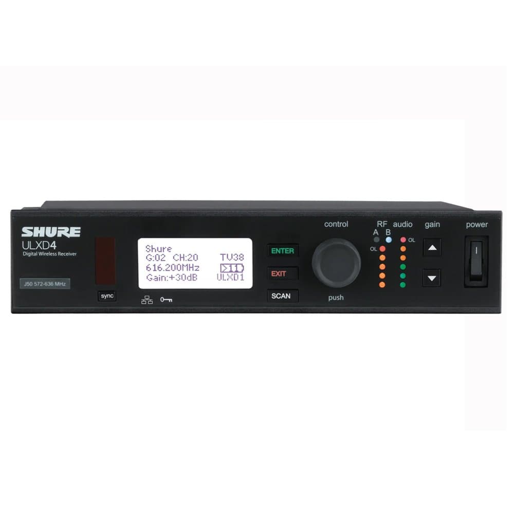 SHURE ULXD4E-K51 PROFESYONEL DİJİTAL KABLOSUZ ALICI (SINGLE)