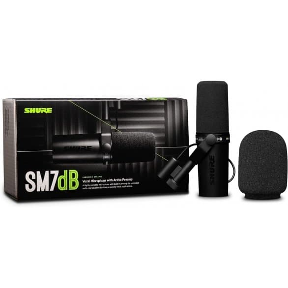SHURE SM7DB ENTEGRE ÖN AMPLİFİKATÖRLÜ PROFESYONEL YAYINCI MİKROFONU
