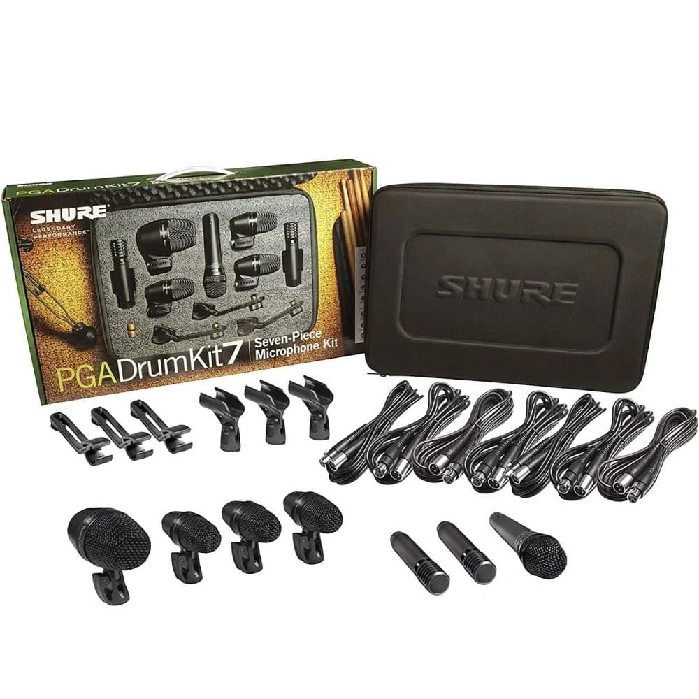 SHURE PGADRUMKIT7 PROFESYONEL DAVUL MİKROFON PAKETİ